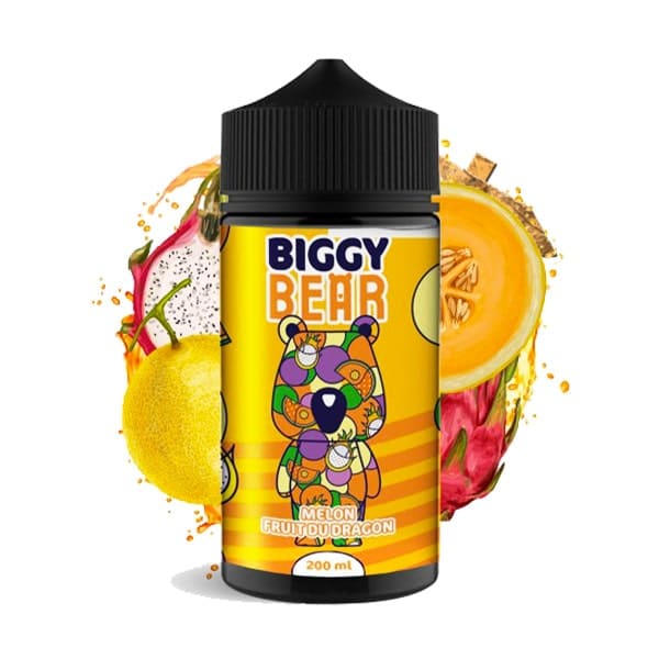 Le e liquide Melon Fruit du Dragon 200ml de Biggy Bear est un mélange fruité dégageant de belles et bonnes saveurs de fruits ensoleillés.