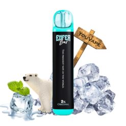 La Puff Enfer Bar est une cigarette électronique jetable avec une saveur de menthe glaciale extra fraîche. La menthe la plus puissante du marché.