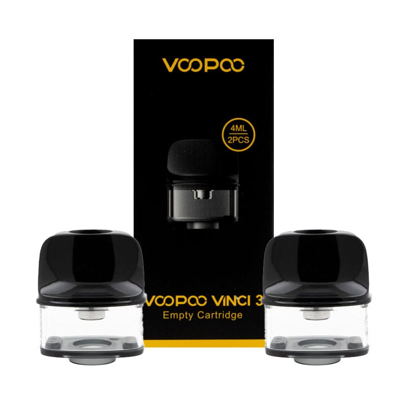 Lot de 2 cartouches de remplacement pour le pod Vonci 3 de Voopoo. Elles peuvent contenir 4ml de e liquide, et accueillent les résistances PnP de la marque.