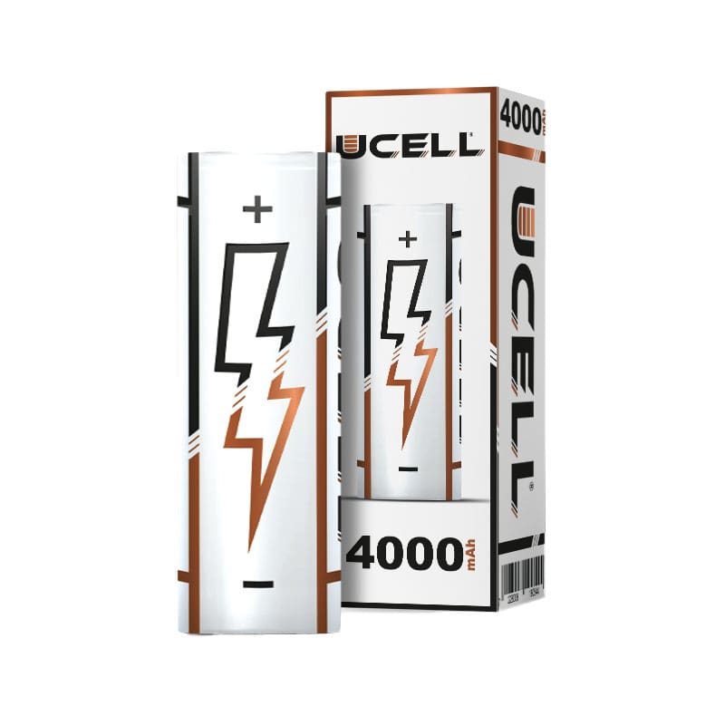 Accu 21700 de la marque Française Ucell . Capacité : 4000mAh. Courant de décharge maximum : 30A en continu, 40A en pulse. Livré dans un étui isolant.