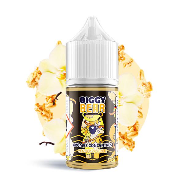 L'arôme concentré Vanilla Crunch 30ml de la marque Biggy Bear est un délicieux mélange de crème vanille avec de la cacahuète et de la chantilly.