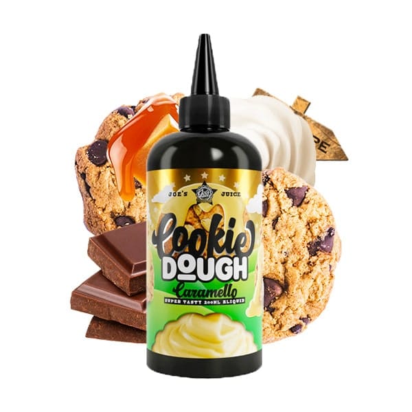 Le e liquide Caramello 200ml est une pâte à cookie au caramel et pépites et de chocolat. Format 200ml avec un taux de PG/VG de 30/70