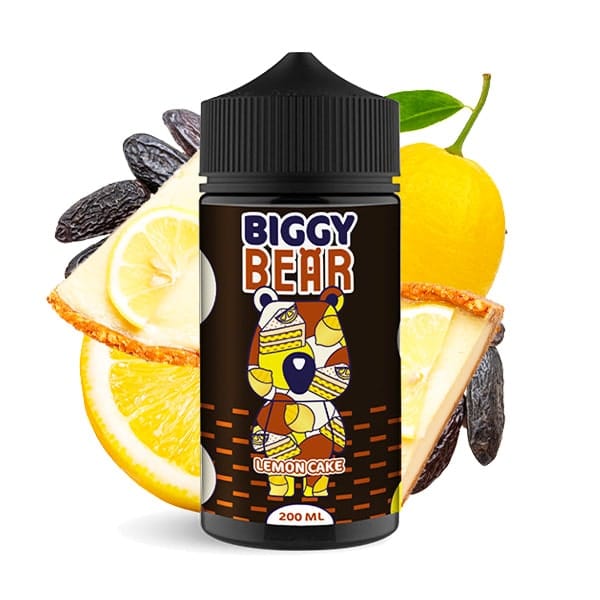 Le e liquide Lemon Cake 200ml de Biggy Bear est un dessert absolument savoureux à base de gâteau moelleux au citron accompagné d'une pointe de tonka.