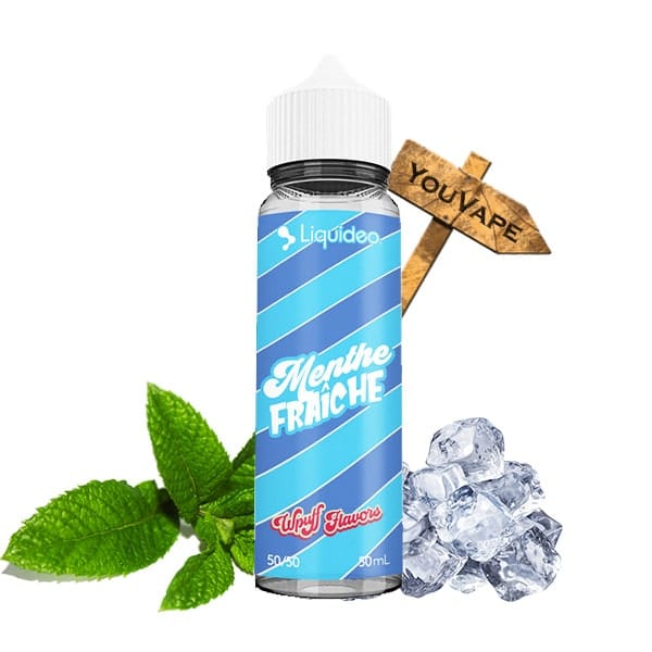 Le e liquide Menthe Fraîche 50ml, de la gamme Wpuff par Liquideo, vous offre une saveur rafraichissante de menthe douce et légèrement sucrée.