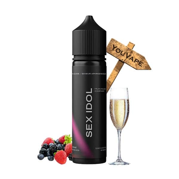Le e-liquide Sex Idol de Dorcel éveille vos sens avec un superbe champagne aux fruits rouges, avec une larme de liqueur de framboise.