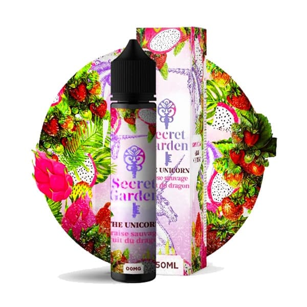 Le e liquide The Unicorn 50ml par Secret Garden vous propose de délicieuses fraises sauvages et un fruit du dragon avec un torrent de fraîcheur.