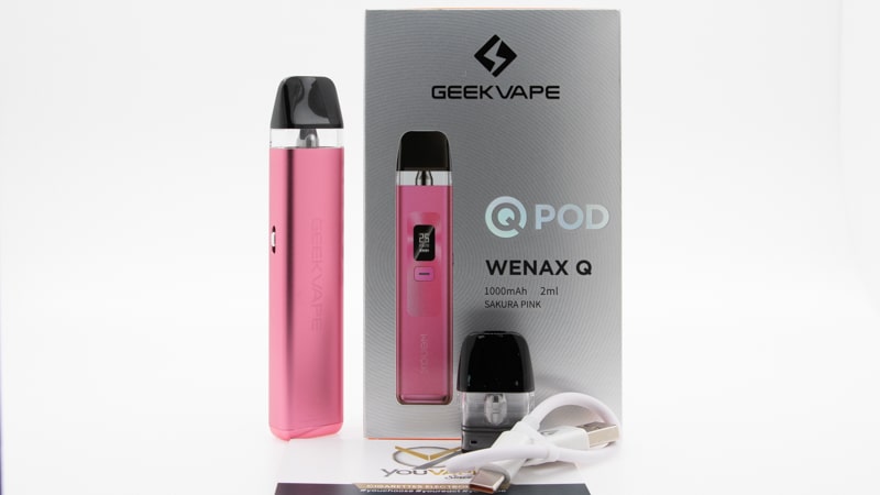 Contenu du coffret du pod Wenax Q de Geekvape