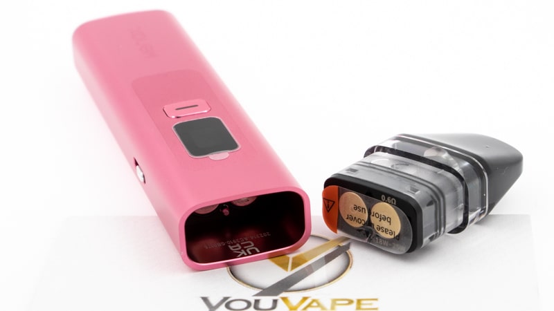 Comme toutes les cigarettes électroniques pod, le Wenax Q est composé d'une batterie, et d'une cartouche qui se glisse dedans
