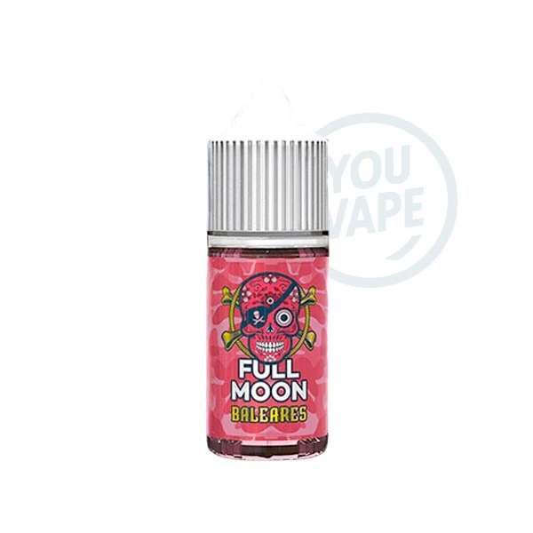 Le concentré Baléares de Full Moon est un cocktail de pirate rafraîchissant à base de framboise, pêche, citron et de cannelle.