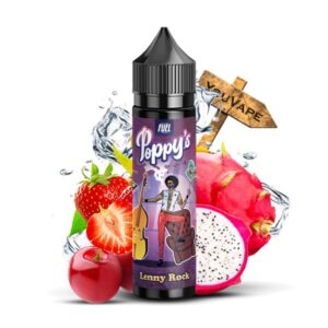 Le e liquide Lenny Rock par Poppy's vous invite à swinguer sur des notes de fraises acidulées accompagnées par des cerises et fruit du dragon sur un tango de fraîcheur.