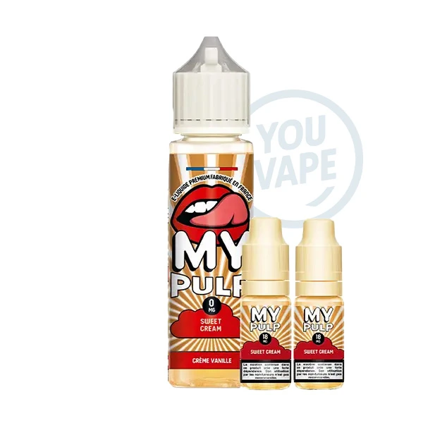Pack sweet cream de 60ml par my pulp de 6mg de nicotine