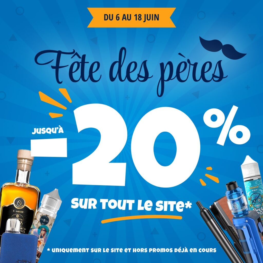 promo cigarettes électroniques et eliquides jusqu'à -20% sur tout le site youvape.fr