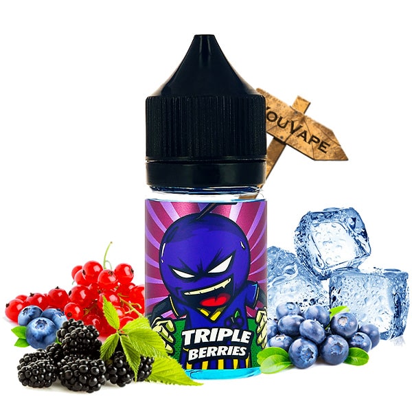 L'arôme concentré Triple Berries 30ml de Fruity Champions League est une explosion de fruits rouges et de baies noires alliées à une belle fraîcheur.