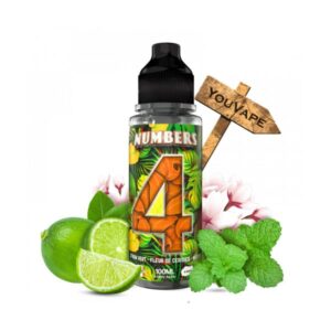 Le e liquide Numbers 4, de la gamme Numbers de E.tasty, vous permet de déguster une limonade pétillante, parfumée de fleurs de Cerisier, de Citron vert et de menthe.
