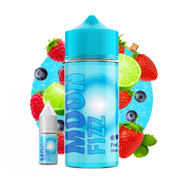 Le e liquide Pool Party 60ml par Moon Fizz vous fera succomber grâce à ses notes rafraîchissantes de citron vert qui s'entremêlent avec la douceur des fruits rouges et l'intensité du cassis, créant une symphonie fruitée qui vous transportera instantanément au bord de la piscine !