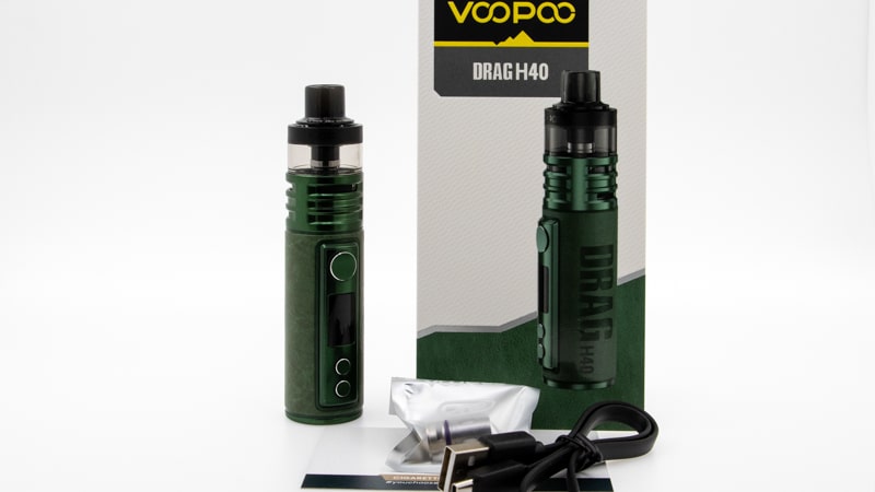 contenu du coffret du kit Drag H40 de Voopoo