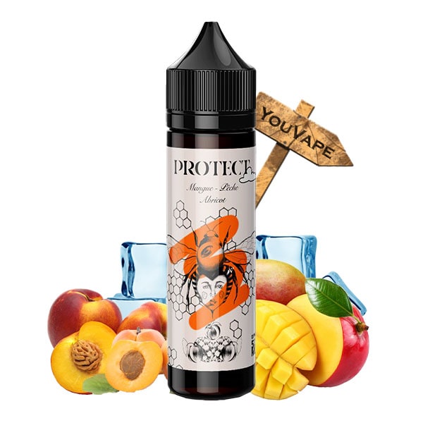 Le e-liquide mangue peche abricot vous invite à déguster un cocktail rafraîchissant de fruits jaunes bien givrés