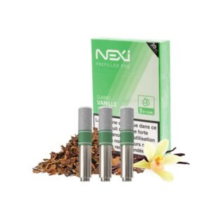 Pack de 3 cartouches pour la Nexi One de Aspire, qui propose 12 nuances de tabacs blonds secs ou parfumés, pour varier votre plaisir de vapoter