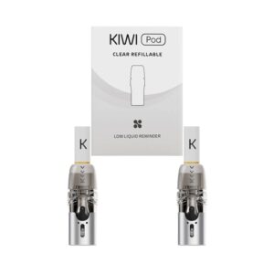 Pack de 2 cartouches et de 2 filtres kiwi 2 pour le Kit Pod Kiwi 2. Elles sont équipées d'une résistance de 0.80 ohm et peuvent contenir 1.8ml de eliquide.