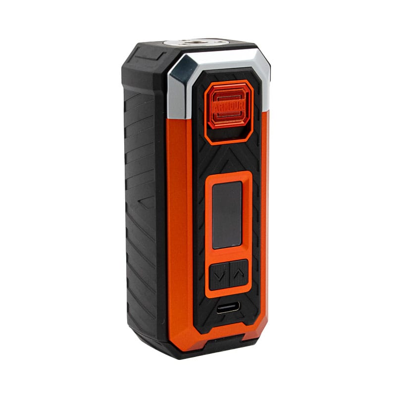 Robuste, la box Armour S est un mod simple accu 21700 capable de vous offrir 100 watts de puissance pour animer votre meilleur atomiseur.