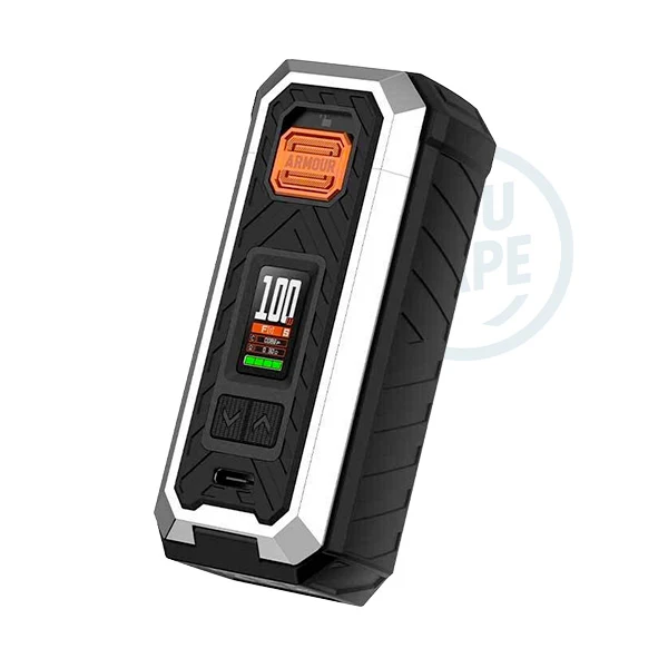 Robuste, la box Armour S est un mod simple accu 21700 capable de vous offrir 100 watts de puissance pour animer votre meilleur atomiseur.