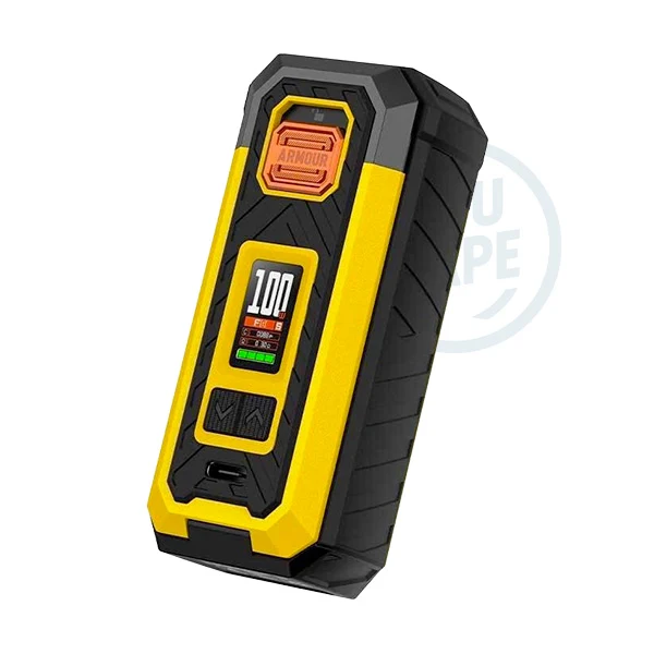 Robuste, la box Armour S est un mod simple accu 21700 capable de vous offrir 100 watts de puissance pour animer votre meilleur atomiseur.