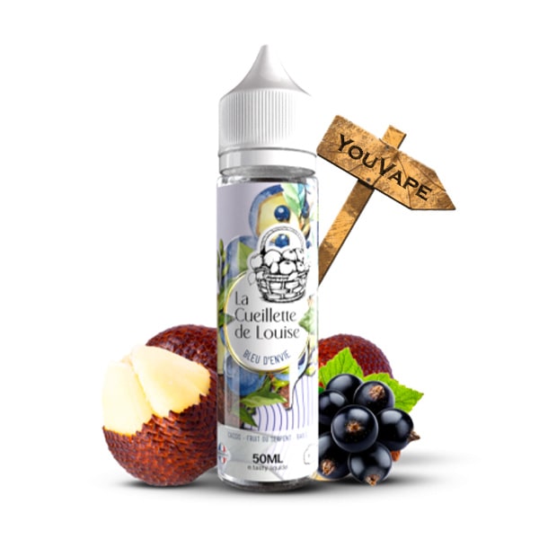 Le e liquide Bleu d'Envie - Hiver de la gamme La Cueillette de Louise par E.tasty vous propose de déguster un panier rempli de fruits. Il est composé de cassis, de baies rouges et de fruit du serpent avec une intense fraîcheur.