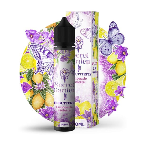 Le e liquide The Butterfly 50ml par Secret Garden est une délicieuse limonade à la délicate saveur de violette. Une note florale rafraîchissante pour ravir vos sens.