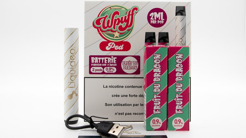 Contenu du coffret du Kit Wpuff de Liquideo