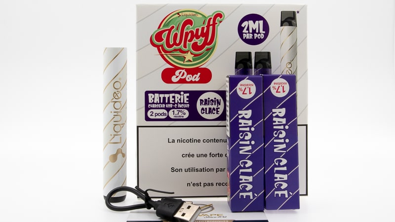 Contenu du coffret du Kit Wpuff de Liquideo