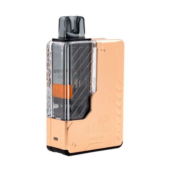 Avec son design superbe en métal, le pod Gotek X vous offre de longues séances de vapeur douce avec son réservoir de 4.5ml.