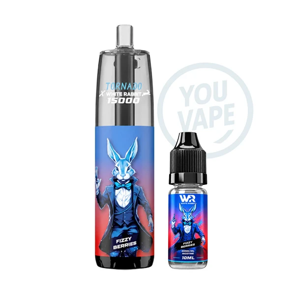 La Puff Tornado 15000 Fizzy Berries 20mg est une puff rechargeable longue durée, avec 20ml de eliquide à la saveur de fruits rouges pétillants.