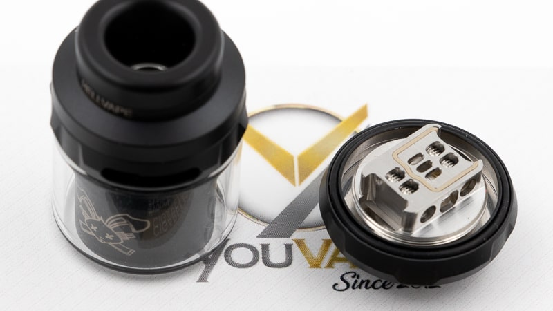 Connu d'abord pour ses atomiseurs double coil surpuissants, Hellvape fait ici semblant de modérer les ardeurs de son lapin avec un simple coil