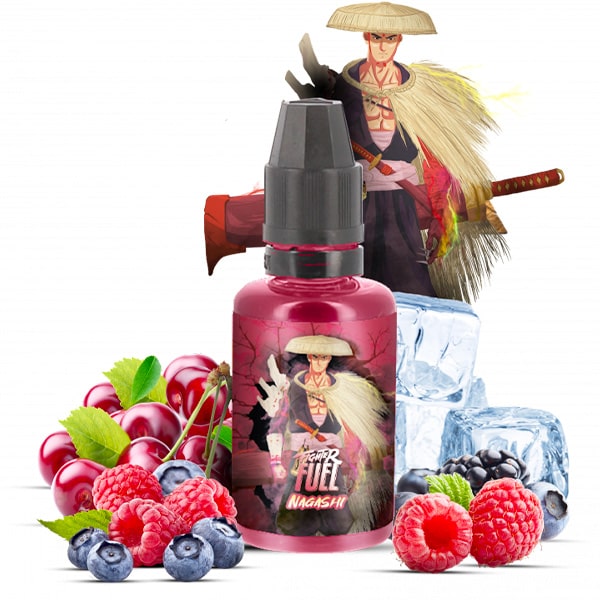 L'arôme concentré Nagashi 30ml de la marque Fighter Fuel est une saveur de cerisier aux fruits acidulés à l’arôme subtile composé d’un merveilleux mélange de fruits rouges frais.