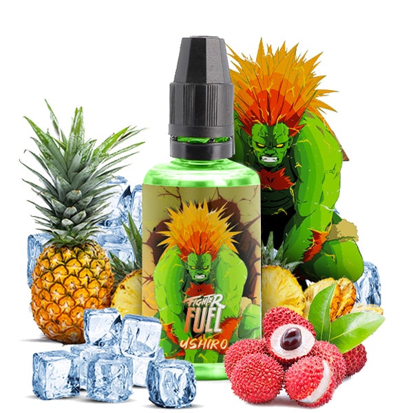 L'arôme concentré Ushiro 30ml de la marque Fighter Fuel est un duo de fruit bien frais avec un ananas associé à la douceur du litchi, parfaitement dosée qui vous transformera en une bête féroce !