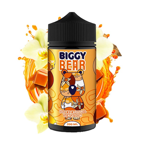 Le e liquide Dulce Caramel Sensation 200ml de Biggy Bear est un caramel délicieusement fondant et coulant. Chaque inhalation vous transporte dans un univers de plaisir sucré, où la douceur du caramel se marie parfaitement avec la délicatesse de la vanille, créant une harmonie ultra-gourmande !