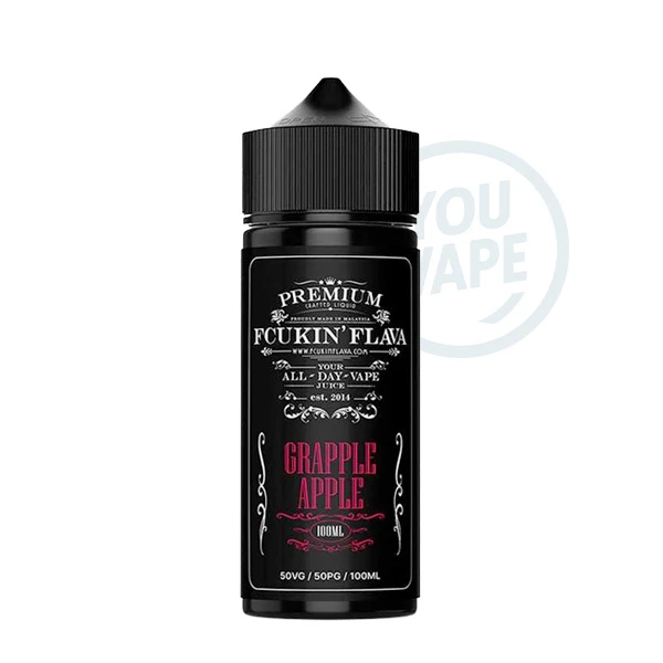 Le e liquide Grapple Apple 100ml de Fcukin Flava est un mélange frais et fruité aux arômes de raisins et de pommes croquantes et juteuses.