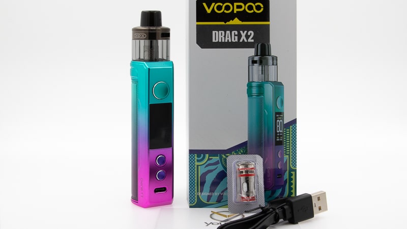 Contenu du coffret du Pod Drag X2 de Voopoo