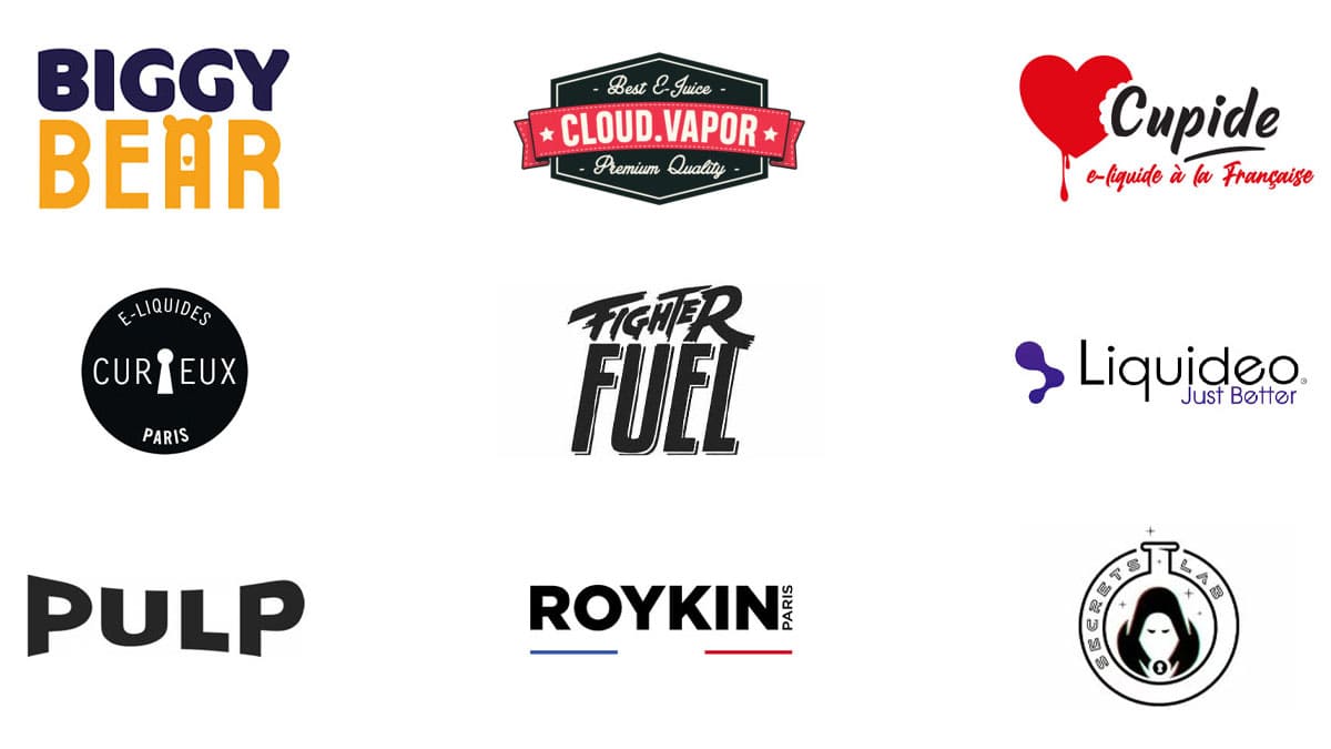 Logos marques e-liquides