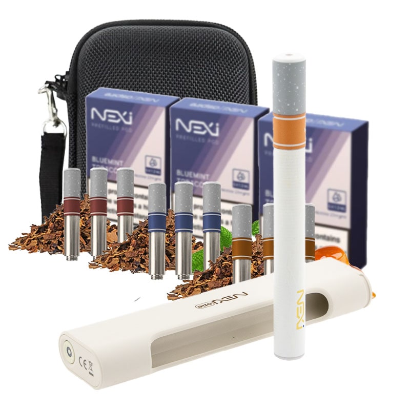 Le Pack Nexi Liberté vous propose la plus petite et légère des cigarettes électroniques, accompagnée de 9 cartouches et d'une pochette pour tout y ranger.