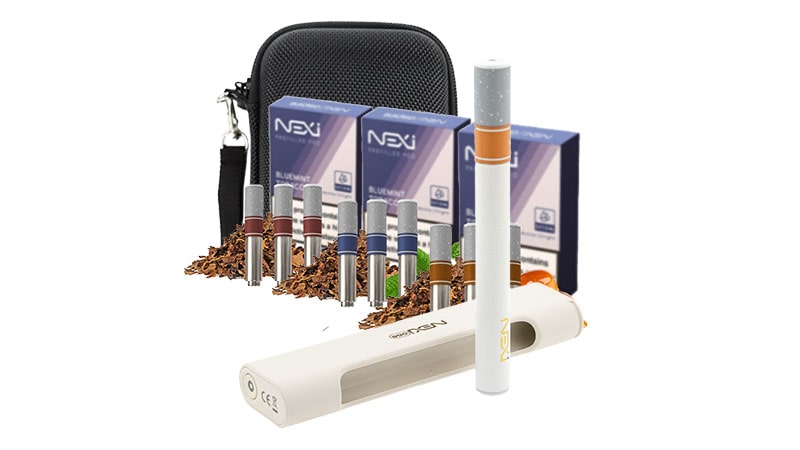 Le Pack Nexi Liberté vous propose la plus petite et légère des cigarettes électroniques, accompagnée de 9 cartouches et d'une pochette pour tout y ranger.