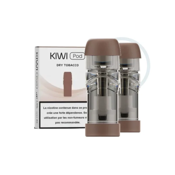 2 Cartouches pré remplies Kiwi Pod Dry Tobacco