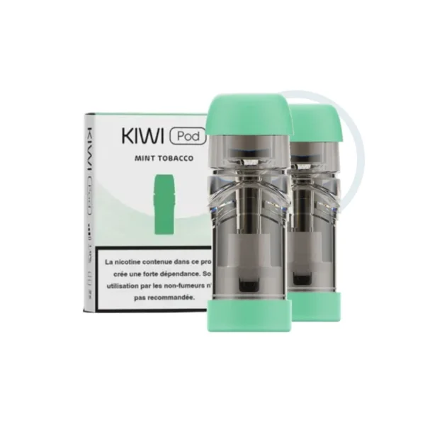 2 Cartouches pré remplies Kiwi Pod Mint Tobacco