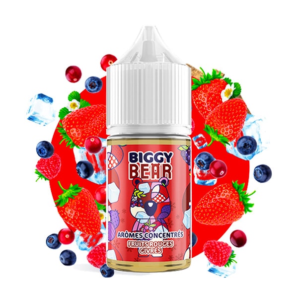 L'arôme concentré Fruits Rouges Givrés 30ml de la marque Biggy Bear vous offre une explosion de saveurs sucrées et acidulées qui évoquent la douceur des fruits rouges avec l'intensité de la fraîcheur givrée. Ce mélange délicieusement givré vous offrira une expérience rafraîchissante et fruitée à chaque vape !