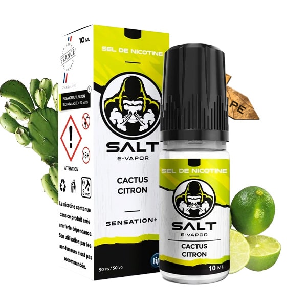 Le e liquide Cactus Citron Salt de chez French Liquide vous offre un mélange fruité et juteux de ces 2 fruits pour un ensemble acidulé et juteux.