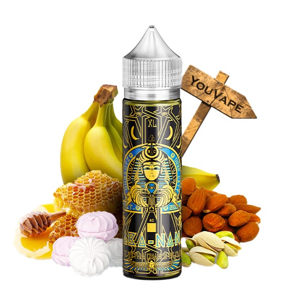 Le eliquide Jaba Nana 50ml par Ohmboyz est une pure gourmandise à base de nougatine au miel, agrémentée de pistaches, de meringues et de bananes bien mûres.