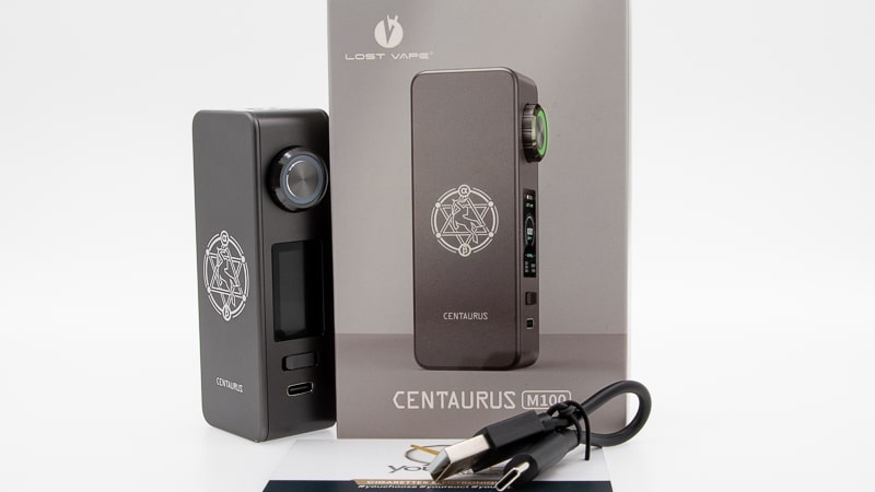 Contenu du coffre de la Box Centaurus M100 de Lost Vape