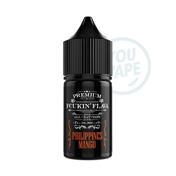 L'arôme concentré Philippines Mango 30ml de Fcukin'Flava est une saveur tropicale aux saveurs de mangues et d'ananas à la fois frais et sucré.