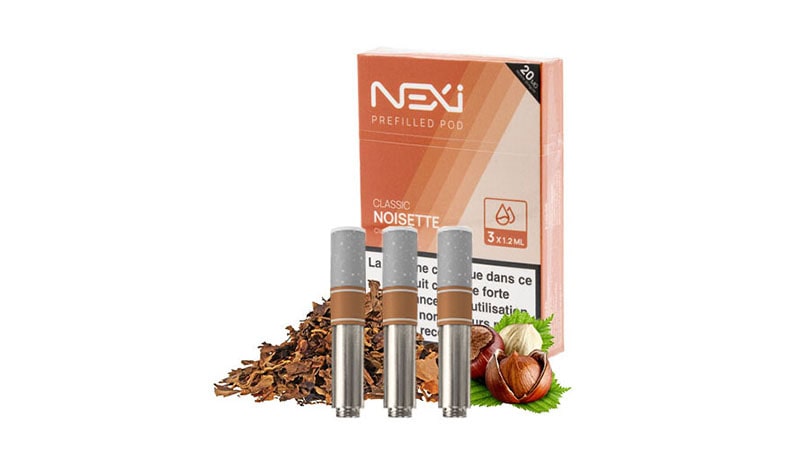 Pack de 3 cartouches pour la Nexi One de Aspire, qui propose 12 nuances de tabacs blonds secs ou parfumés, pour varier votre plaisir de vapoter