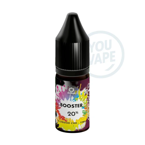 Le CBD Booster est un e-liquide au CBD Spectre Large qui vous offre un bon effet d'entourage, tout en ne contenant pas de THC.